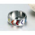 Beautiful New Image Gay Engagement Color Stainless Steel Ring